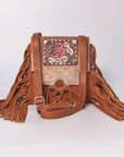 American Darling Cross Body I Hand Tooled Hair-On Genuine Leather Women Bag Western Handbag Purse