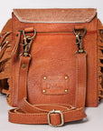 American Darling Cross Body I Hand Tooled Hair-On Genuine Leather Women Bag Western Handbag Purse