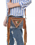 American Darling Clear Bag Hand Tooled Genuine Leather Women Bag Western Handbag Purse
