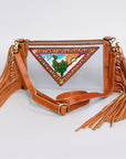 American Darling Clear Bag Hand Tooled Genuine Leather Women Bag Western Handbag Purse
