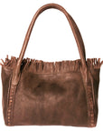 Never Mind Nmbgm110G Tote Vintage Handmade Genuine Cowhide Leather Women Bag Western Handbag Purse