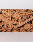 OHLAY WALLET Hand Tooled Genuine Leather women bag western handbag purse