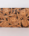 OHLAY WALLET Hand Tooled Genuine Leather women bag western handbag purse