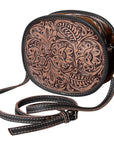 OHLAY KBG107 Canteen Hand Tooled Genuine Leather women bag western handbag purse