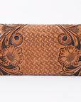 OHLAY WALLET Hand Tooled Genuine Leather women bag western handbag purse