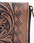 OHLAY WALLET Hand Tooled Genuine Leather women bag western handbag purse
