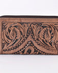 OHLAY WALLET Hand Tooled Genuine Leather women bag western handbag purse
