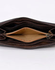 OHLAY WALLET Hand Tooled Genuine Leather women bag western handbag purse