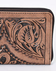 OHLAY WALLET Hand Tooled Genuine Leather women bag western handbag purse