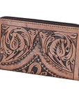 OHLAY WALLET Hand Tooled Genuine Leather women bag western handbag purse