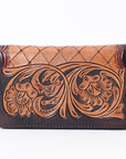 OHLAY WALLET Hand Tooled Genuine Leather women bag western handbag purse
