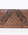 OHLAY WALLET Hand Tooled Genuine Leather women bag western handbag purse