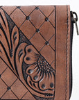 OHLAY WALLET Hand Tooled Genuine Leather women bag western handbag purse