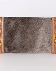 OHLAY WALLET Hand Tooled Hair-on Genuine Leather women bag western handbag purse
