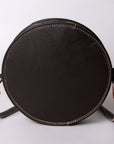 OHLAY KBG148 Canteen Hand Tooled Hair-On Genuine Leather women bag western handbag purse