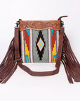 American Darling Signature Crossbody Hand Tooled Saddle Blanket Genuine Leather Women Bag Western Handbag Purse