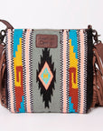 American Darling Signature Crossbody Hand Tooled Saddle Blanket Genuine Leather Women Bag Western Handbag Purse