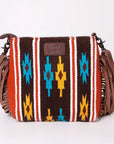American Darling Signature Crossbody Hand Tooled Saddle Blanket Genuine Leather Women Bag Western Handbag Purse