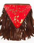 American Darling Hair On Genuine Leather Women Bag Western Handbag Purse
