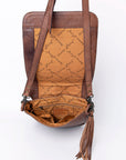 ADBG939 American Darling Hand Tooled Hair On Genuine Leather Women Bag Western Handbag Purse