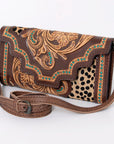 American Darling Hand Tooled Genuine Leather Women Bag Western Handbag Purse