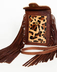 American Darling Hair On Genuine Leather Women Bag Western Handbag Purse