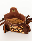 American Darling Hair On Genuine Leather Women Bag Western Handbag Purse