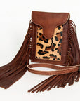 American Darling Hair On Genuine Leather Women Bag Western Handbag Purse