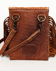 American Darling Hair On Genuine Leather Women Bag Western Handbag Purse