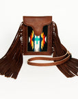 American Darling Hair On Genuine Leather Women Bag Western Handbag Purse