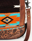 American Darling Saddle Blanket Hair On Genuine Leather Women Bag Western Handbag Purse