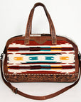 American Darling Saddle Blanket Hair On Genuine Leather Women Bag Western Handbag Purse