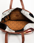 American Darling Saddle Blanket Hair On Genuine Leather Women Bag Western Handbag Purse