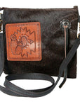 Ohlay Bags KBK117 Clutch Hand Tooled Hair-On Genuine Leather Women Bag Western Handbag Purse