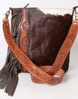 OHLAY KBK118 HOBO Hand Tooled Hair-on Genuine Leather women bag western handbag purse