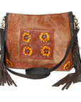 OHLAY KBK126 HOBO Hand Tooled Hair-on Genuine Leather women bag western handbag purse