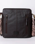 KBA102 Ohlay Western Genuine Hair-On Leather Hand Tooled Women Crossbody Bags