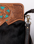 Ohlay Bags KBA107 Cross Body I Hand Tooled Hair-On Genuine Leather Women Bag Western Handbag Purse