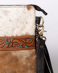 Ohlay Bags KBA109 Cross Body I Hand Tooled Hair-On Genuine Leather Women Bag Western Handbag Purse