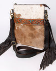 Ohlay Bags KBA109 Cross Body I Hand Tooled Hair-On Genuine Leather Women Bag Western Handbag Purse