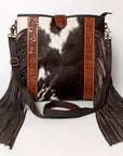 Ohlay Bags KBA111 Cross Body I Hand Tooled Hair-On Genuine Leather Women Bag Western Handbag Purse