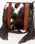 Ohlay Bags KBA111 Cross Body I Hand Tooled Hair-On Genuine Leather Women Bag Western Handbag Purse
