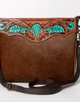 Ohlay Bags KBA113 Cross Body I Hand Tooled Hair-On Genuine Leather Women Bag Western Handbag Purse