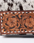 OHLAY KBA123 Backpack Hand Tooled Upcycled Wool Hair-On Genuine Leather women bag western handbag purse