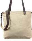 OHLAY KB369 TOTE Upcycled Wool Upcycled Canvas Genuine Leather women bag western handbag purse