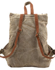 OHLAY KB384 Backpack Upcycled Canvas Hair-On Genuine Leather women bag western handbag purse