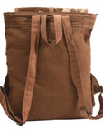 OHLAY KB385 Backpack Upcycled Canvas Hair-On Genuine Leather women bag western handbag purse