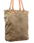 OHLAY KB410 TOTE Upcycled Canvas Genuine Leather women bag western handbag purse