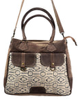 OHLAY KB417 TOTE Upcycled Wool Upcycled Canvas Genuine Leather women bag western handbag purse