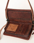 American Darling ORGANISER Upcycled Wool Genuine Leather women bag western handbag purse